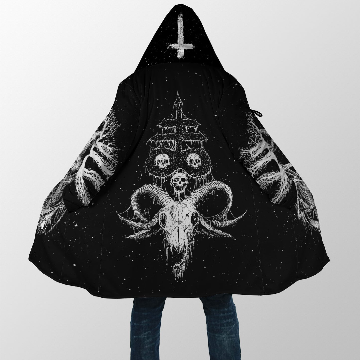 Dark Art Satanic Skull Cloak For Men And Women JJWST13102002