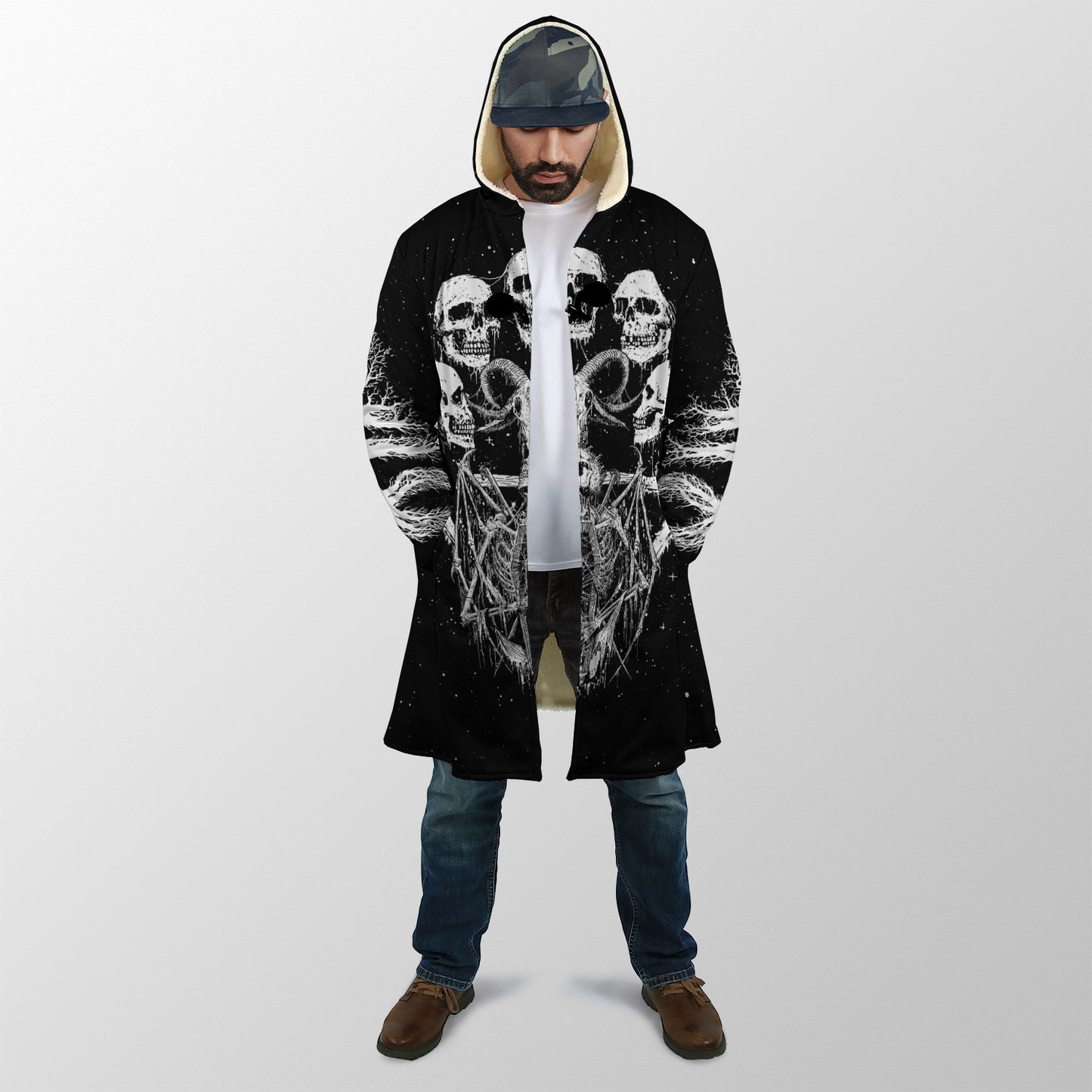 Dark Art Satanic Skull Cloak For Men And Women JJWST13102002