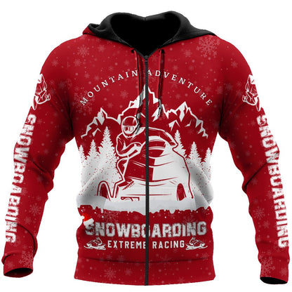 Snowmobile 3D All Over Printed shirt & short for men and women PL