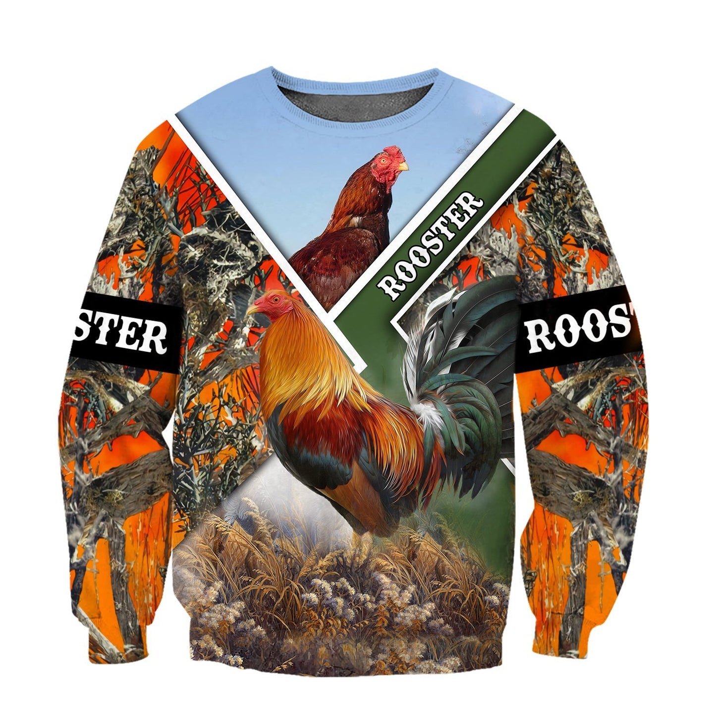 Rooster Lover All Over Printed Unisex Deluxe Hoodie ML