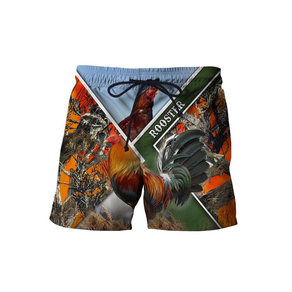 Rooster Lover All Over Printed Unisex Deluxe Hoodie ML