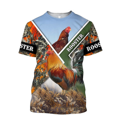 Rooster Lover All Over Printed Unisex Deluxe Hoodie ML