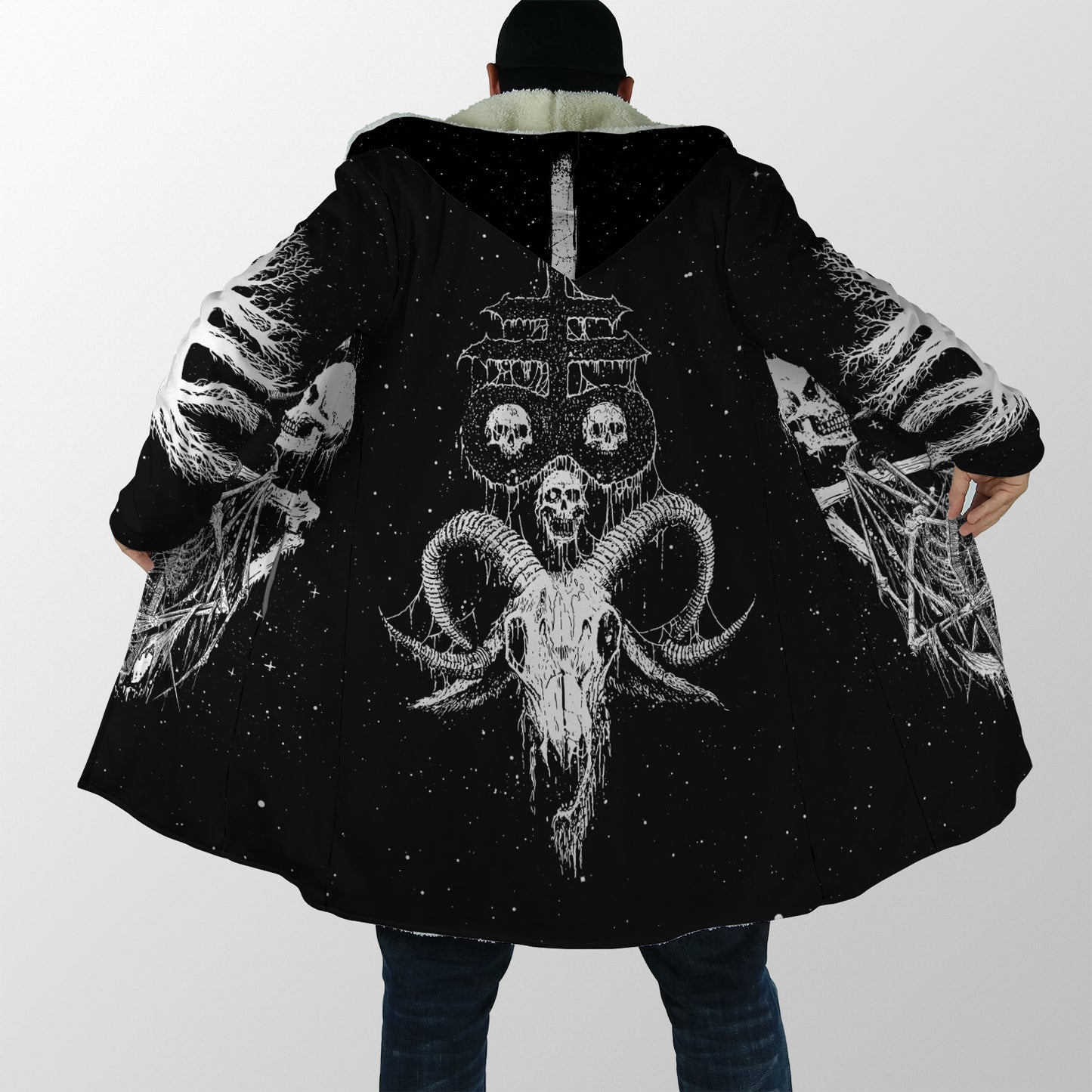 Dark Art Satanic Skull Cloak For Men And Women JJWST13102002