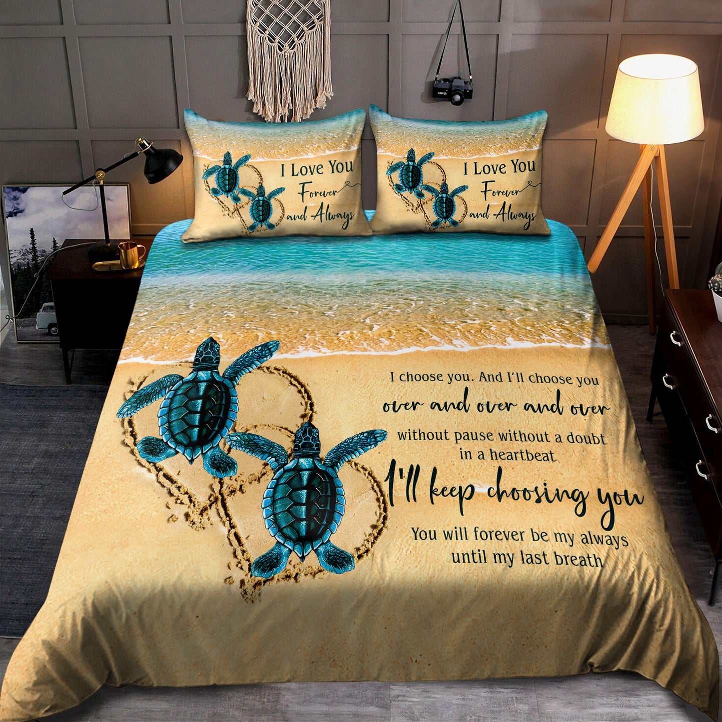 Turtle Couple Bedding Set TNA10152003