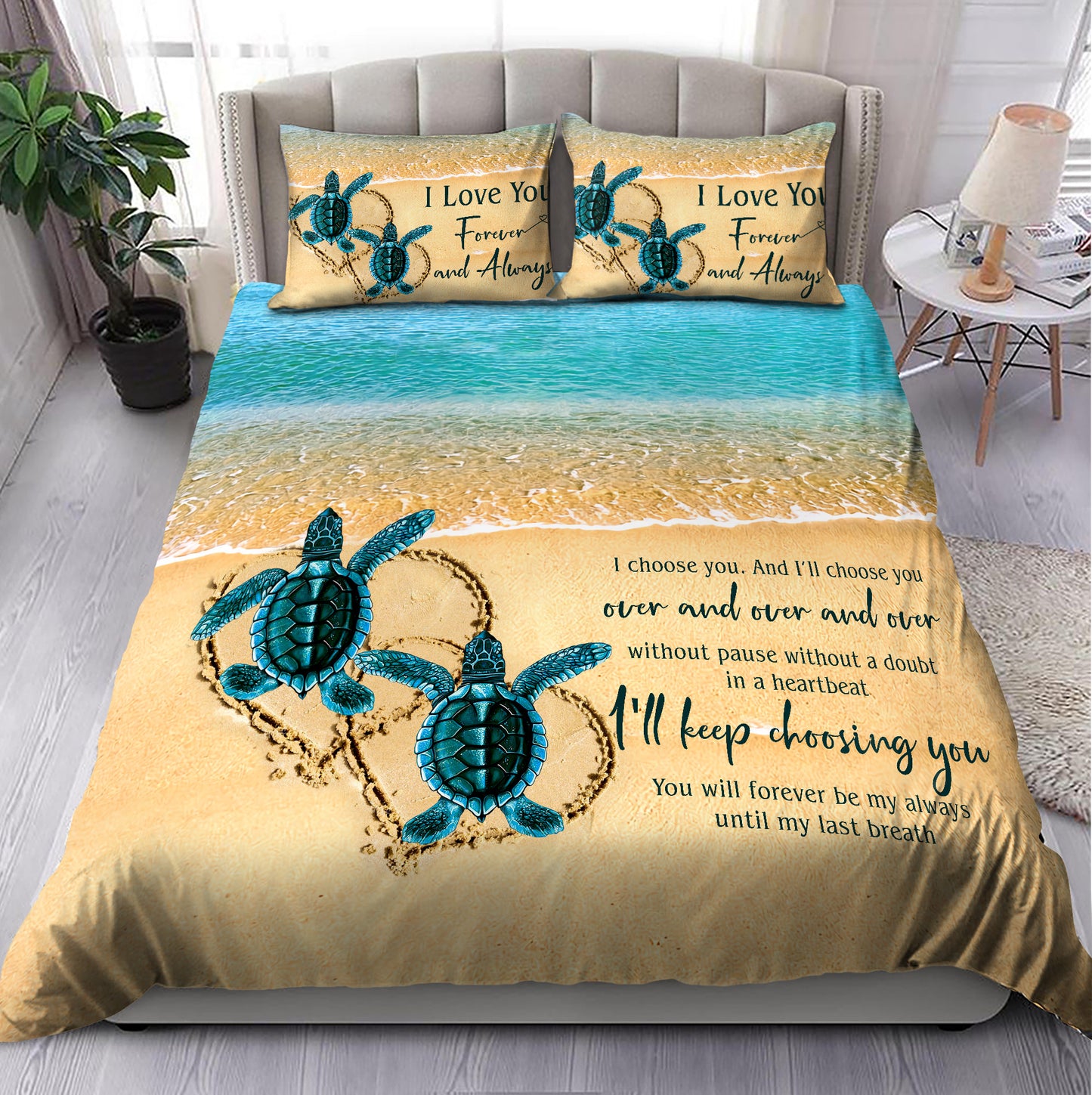Turtle Couple Bedding Set TNA10152003