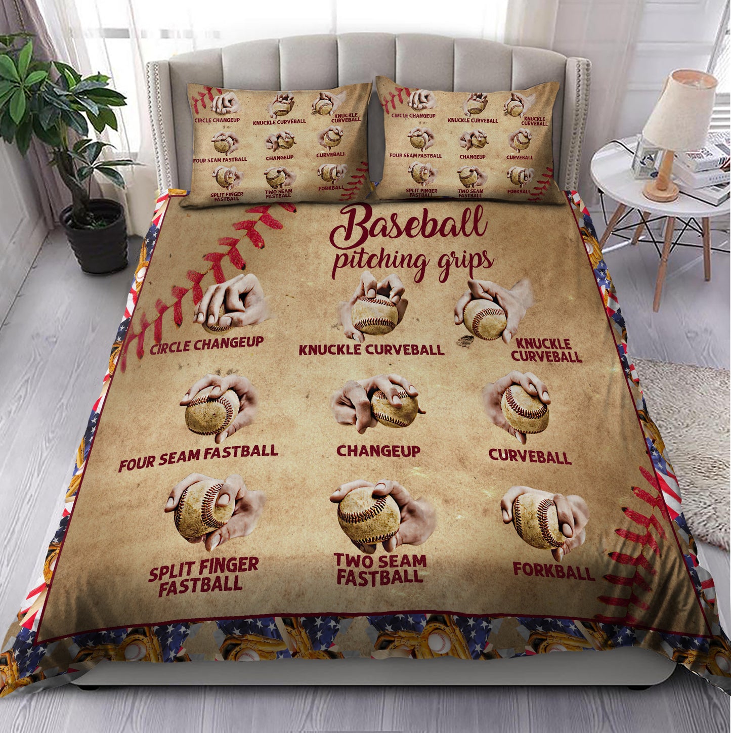 Baseball Playing Bedding Set MH1510202