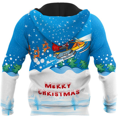 Santa Snowboarding 3D All Over Printed shirt & short for men and women PL