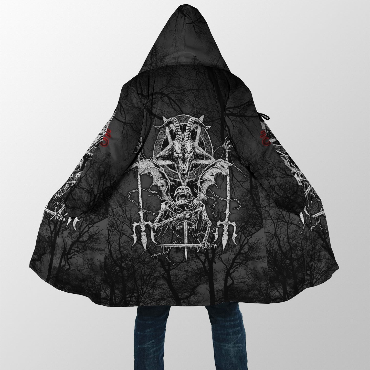 Skull Satanic Cloak For Men And Women JJW16102004ST