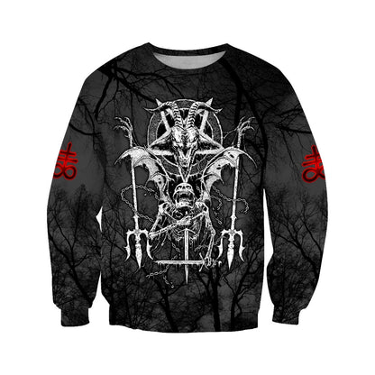 Skull Satanic Hoodie For Men And Women JJW16102004ST