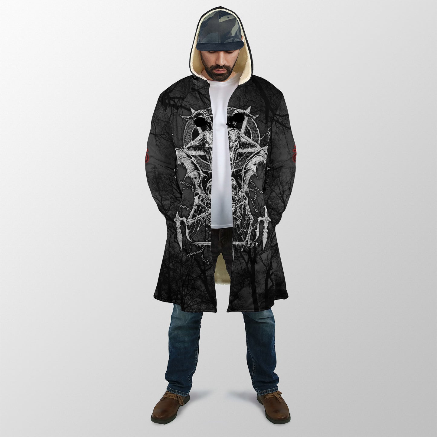 Skull Satanic Cloak For Men And Women JJW16102004ST
