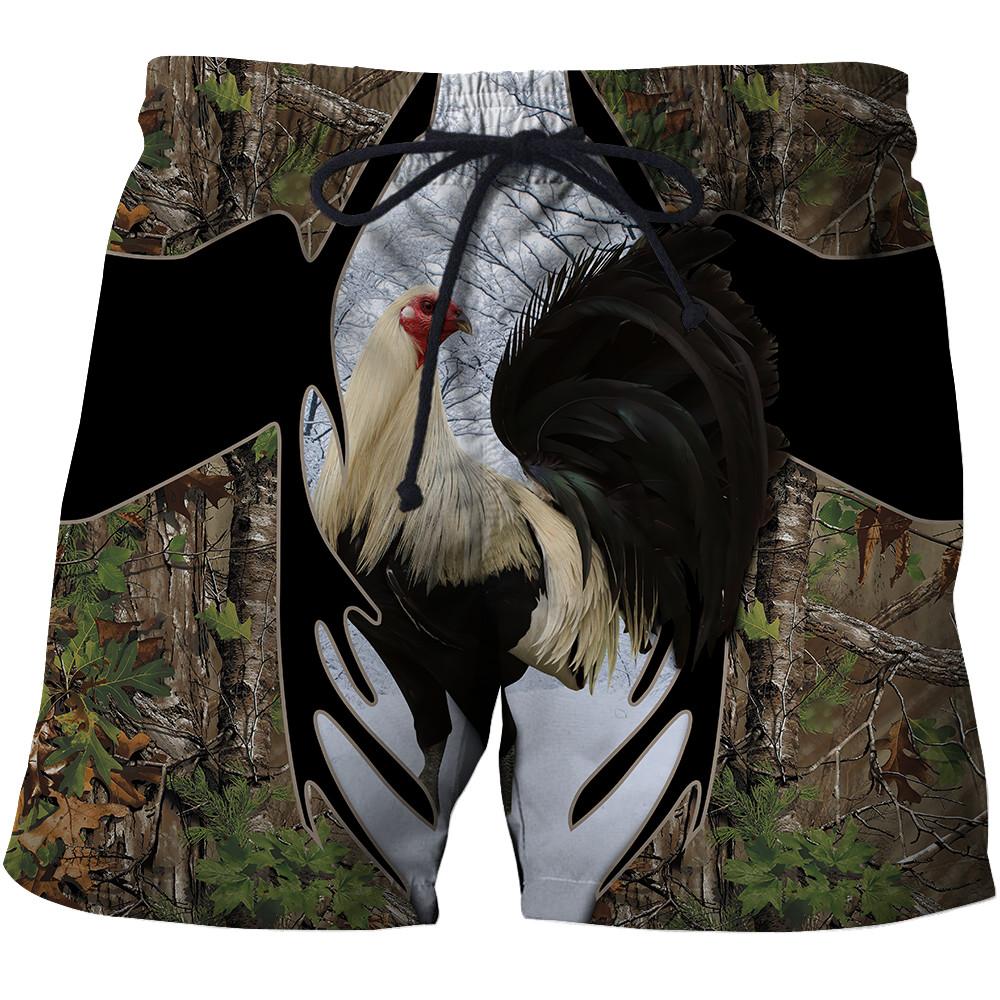 King Rooster Camo All Over Printed Unisex Deluxe Hoodie ML