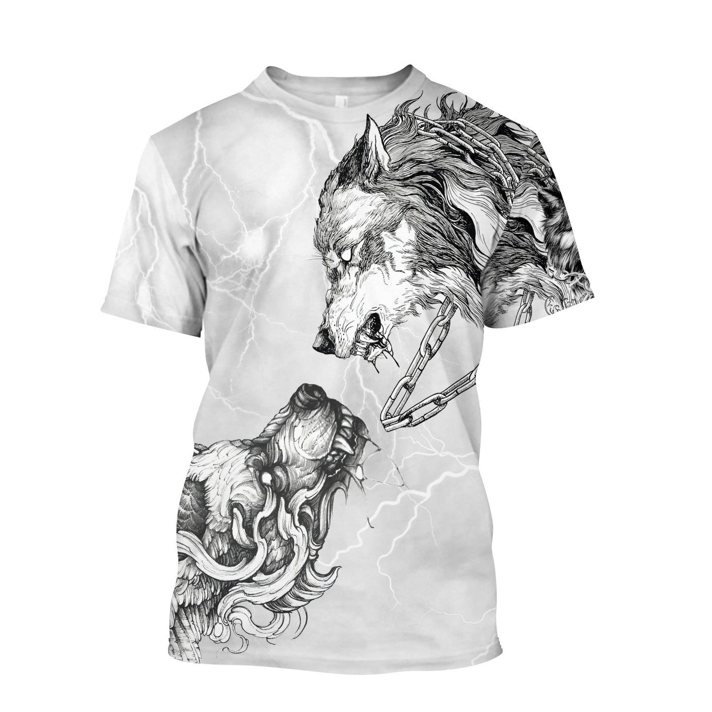 Tattoo Wolf 3D All Over Printed Hoodie For Men and Women DAST22102005