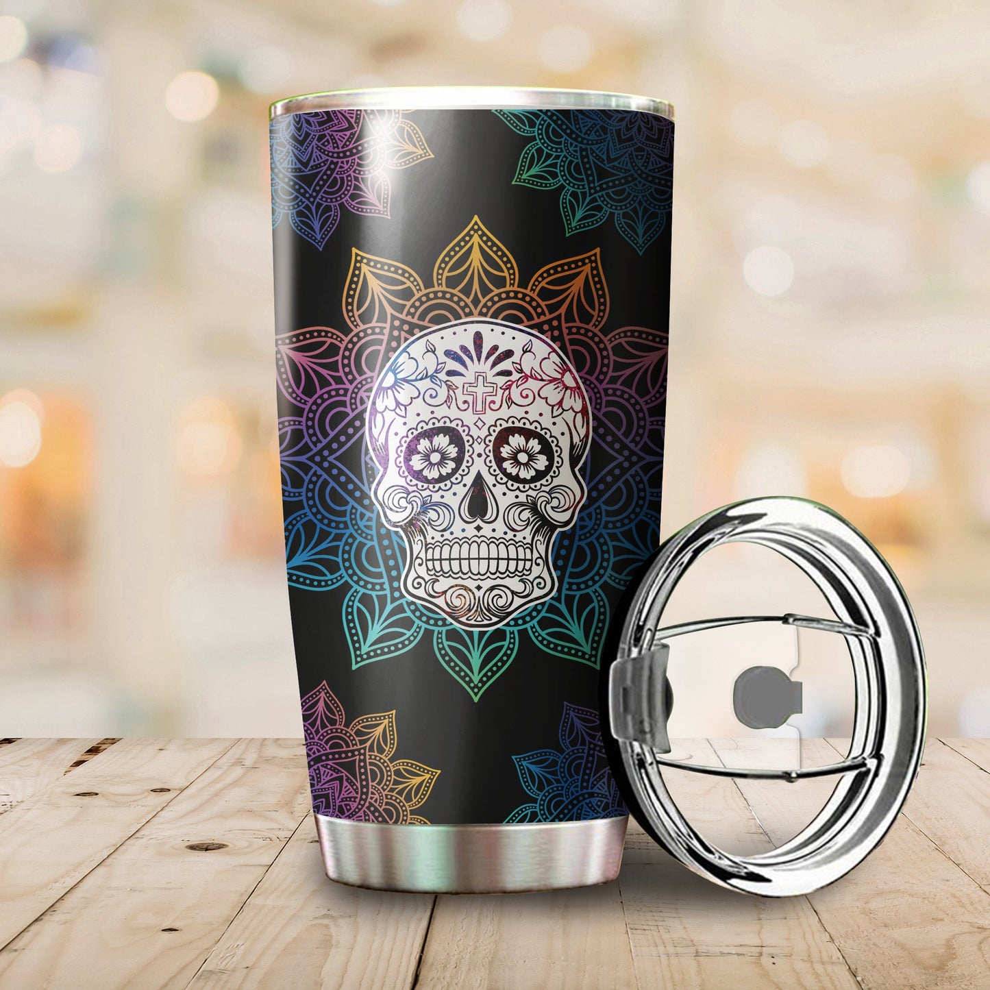 Sugar Skull Steel Tumbler TNA10312005