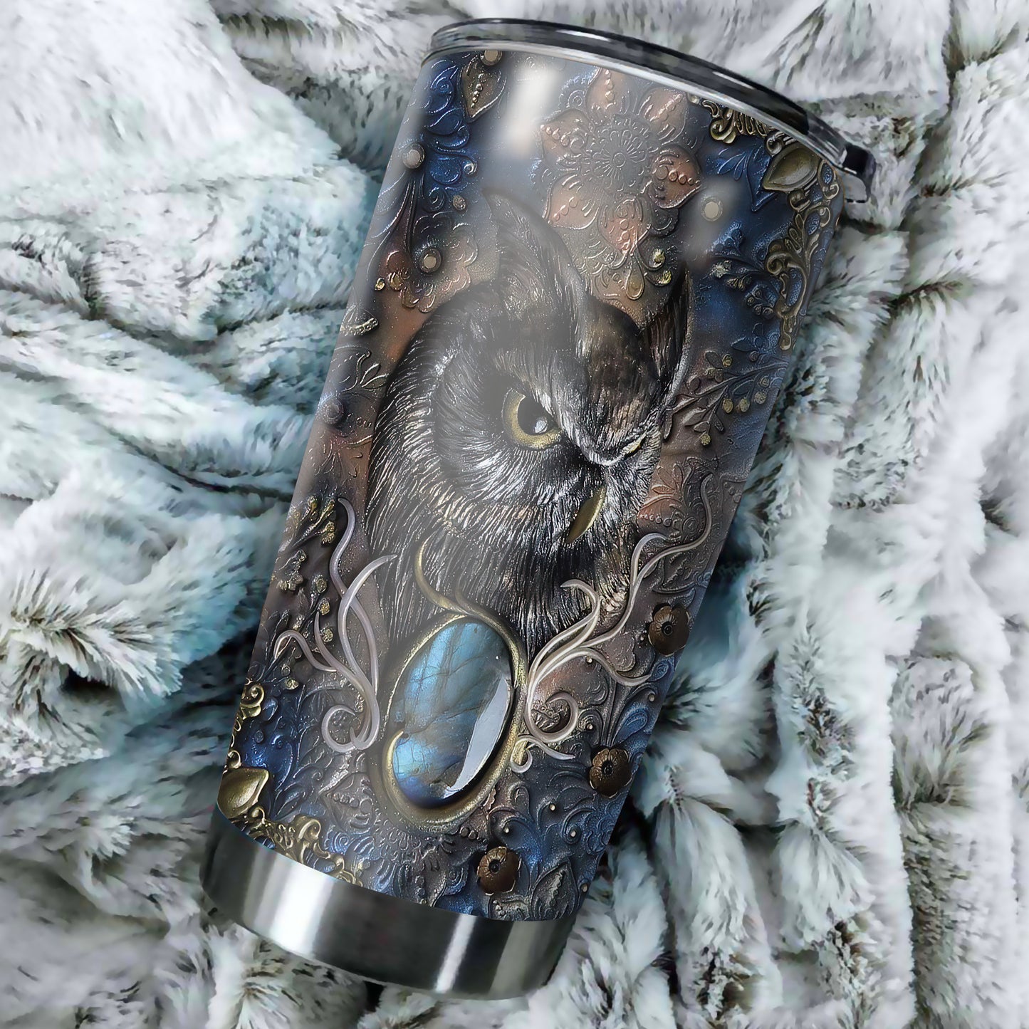 Beautiful Owl Stainless Steel Tumbler MH0211203