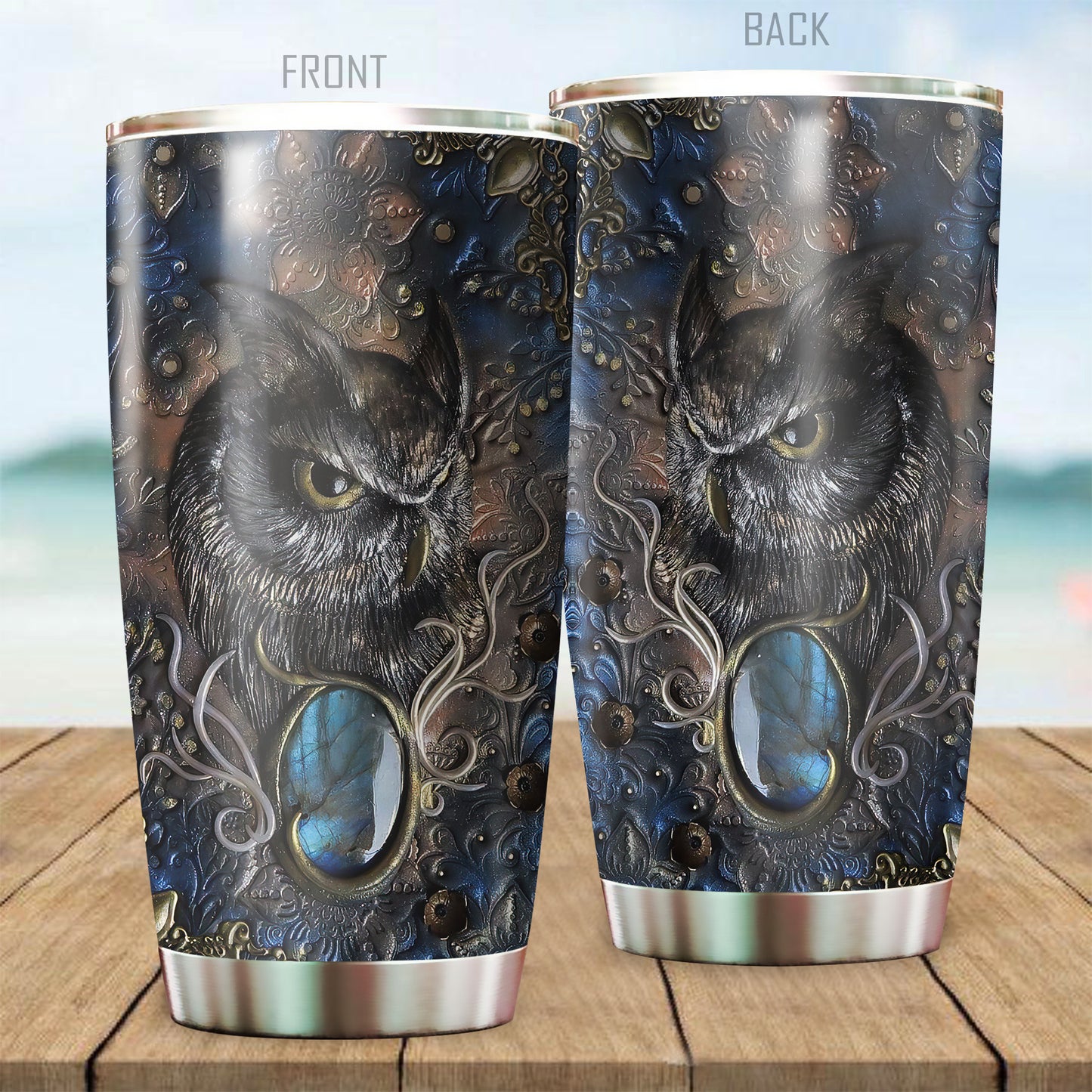 Beautiful Owl Stainless Steel Tumbler MH0211203
