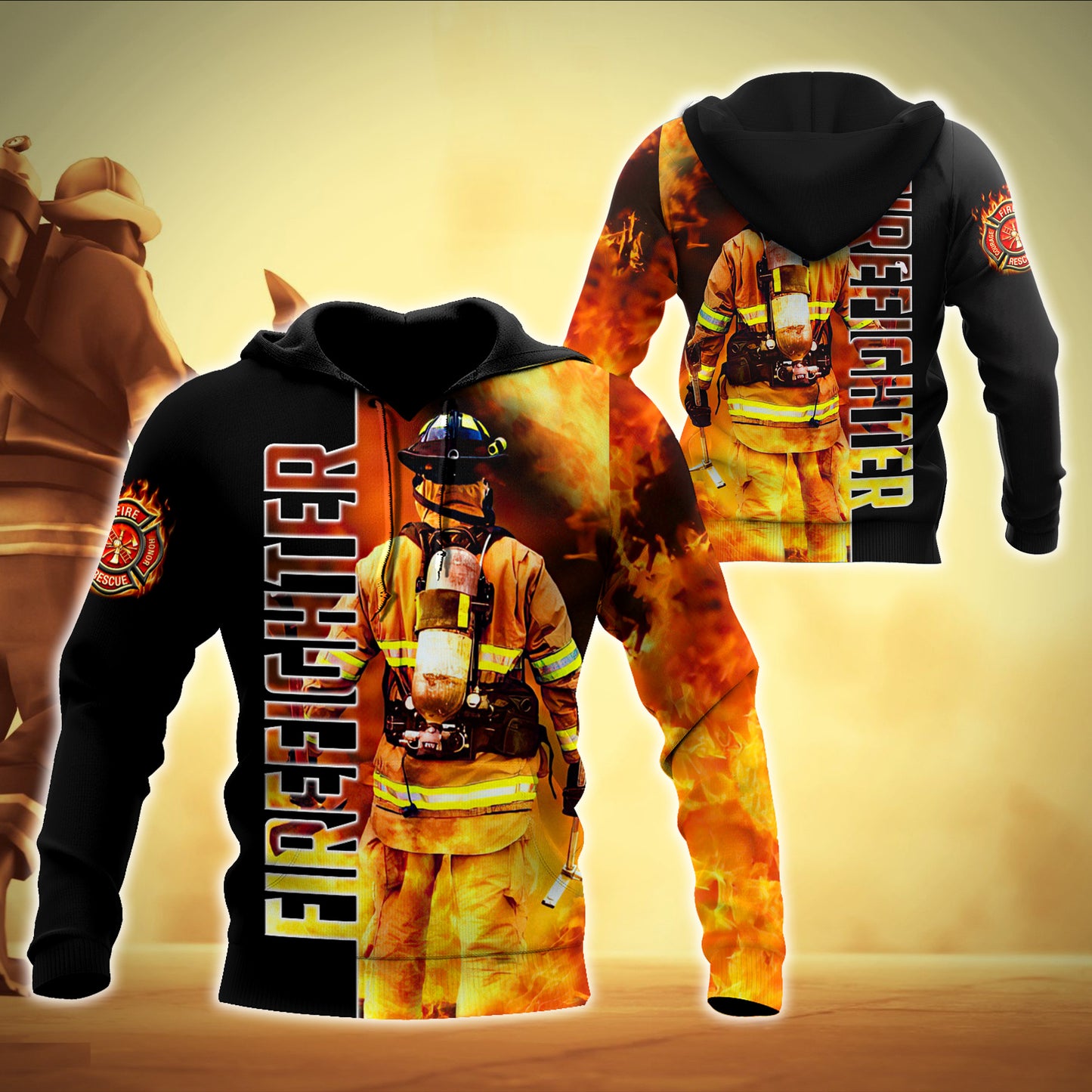 Firefighter 3D All Over Printed Shirts For Men and Women MH0211201