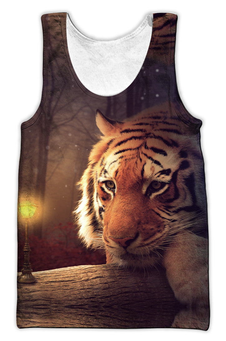 3D All Over Print Tiger Hoodie HVT06112001