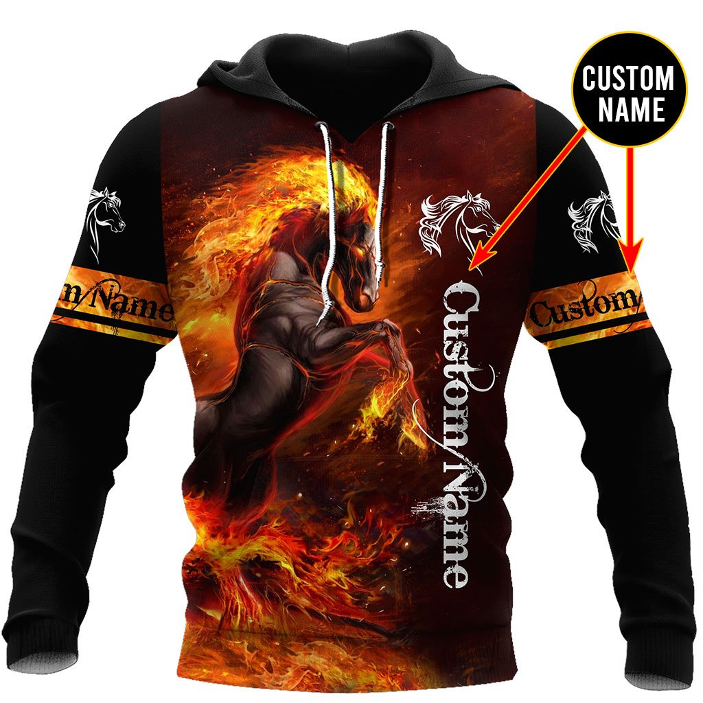 Horse Custom Name 3D All Over Printed Shirts For Men and Women Pi112022