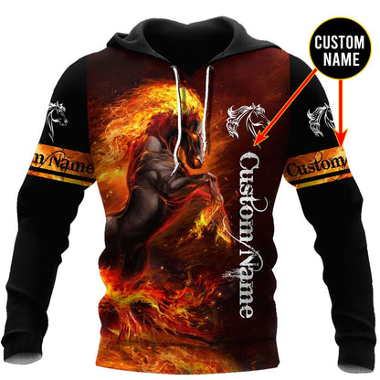 Horse Custom Name 3D All Over Printed Shirts For Men and Women Pi112022