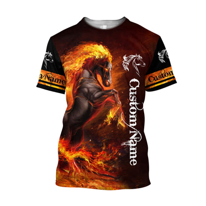 Horse Custom Name 3D All Over Printed Shirts For Men and Women Pi112022