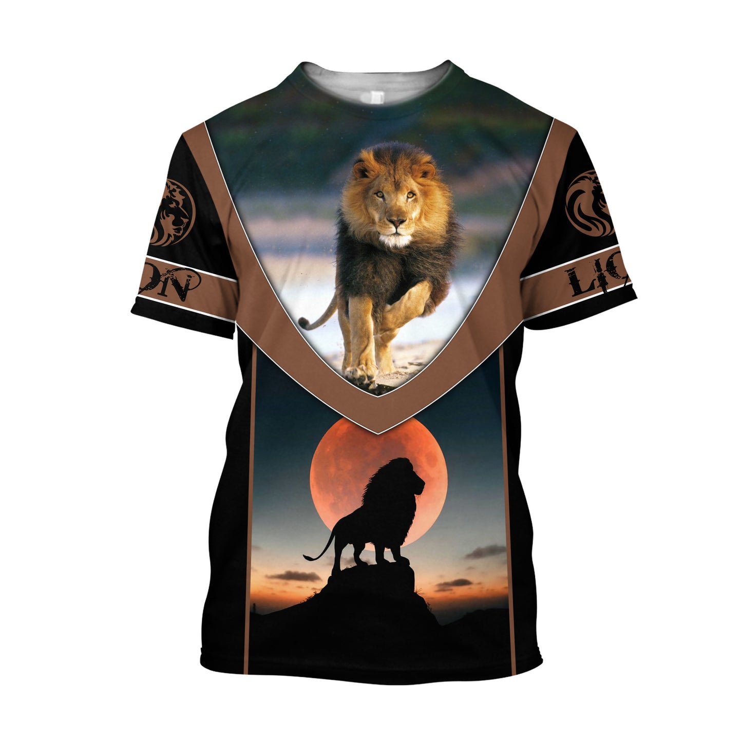 The Lion 3D All Over Printed Shirts Pi112023