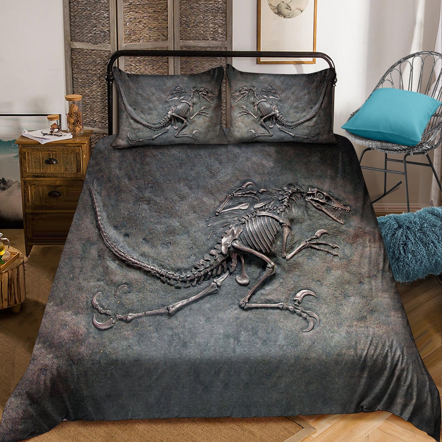 Dinosaur Fossil Art Bedding Set NTN11092001