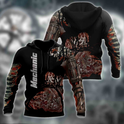 Mechanic All Over Printed Hoodie For Men and Women HHT11112001CL-NDD