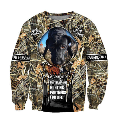 Hunting Labrador 3D Over Printed Unisex Deluxe Hoodie ML