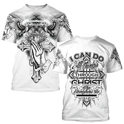 Jesus and Pigeon 3D All Over Printed Shirts For Men and Women