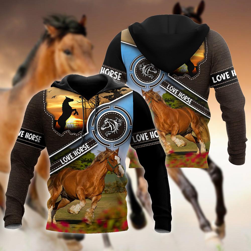 Horse 3D All Over Printed Shirts For Men and Women