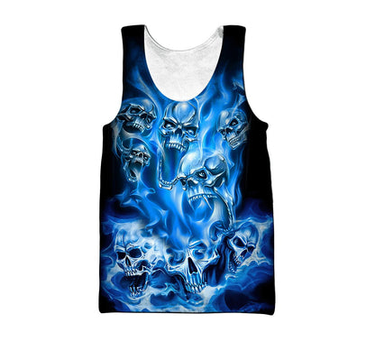 Premium Skull 3D All Over Printed Unisex Shirts