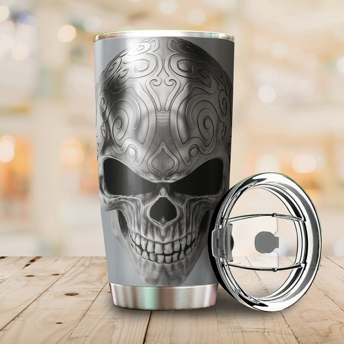 Metal Skull Stainless Steel Tumbler HVT18112003