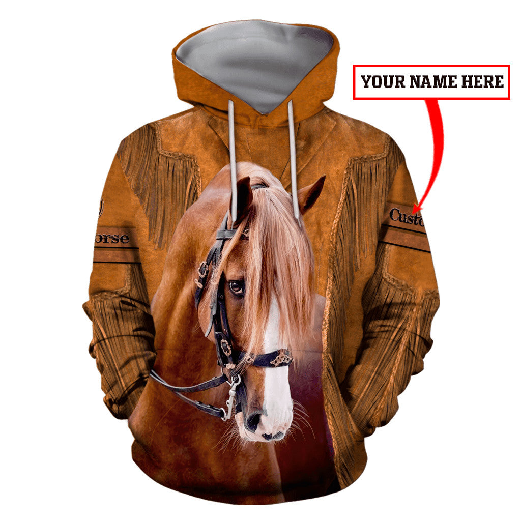 Personalized American Quarter Horse Native American Cowboy 3D All Over Printed Unisex Shirts HHT19112008