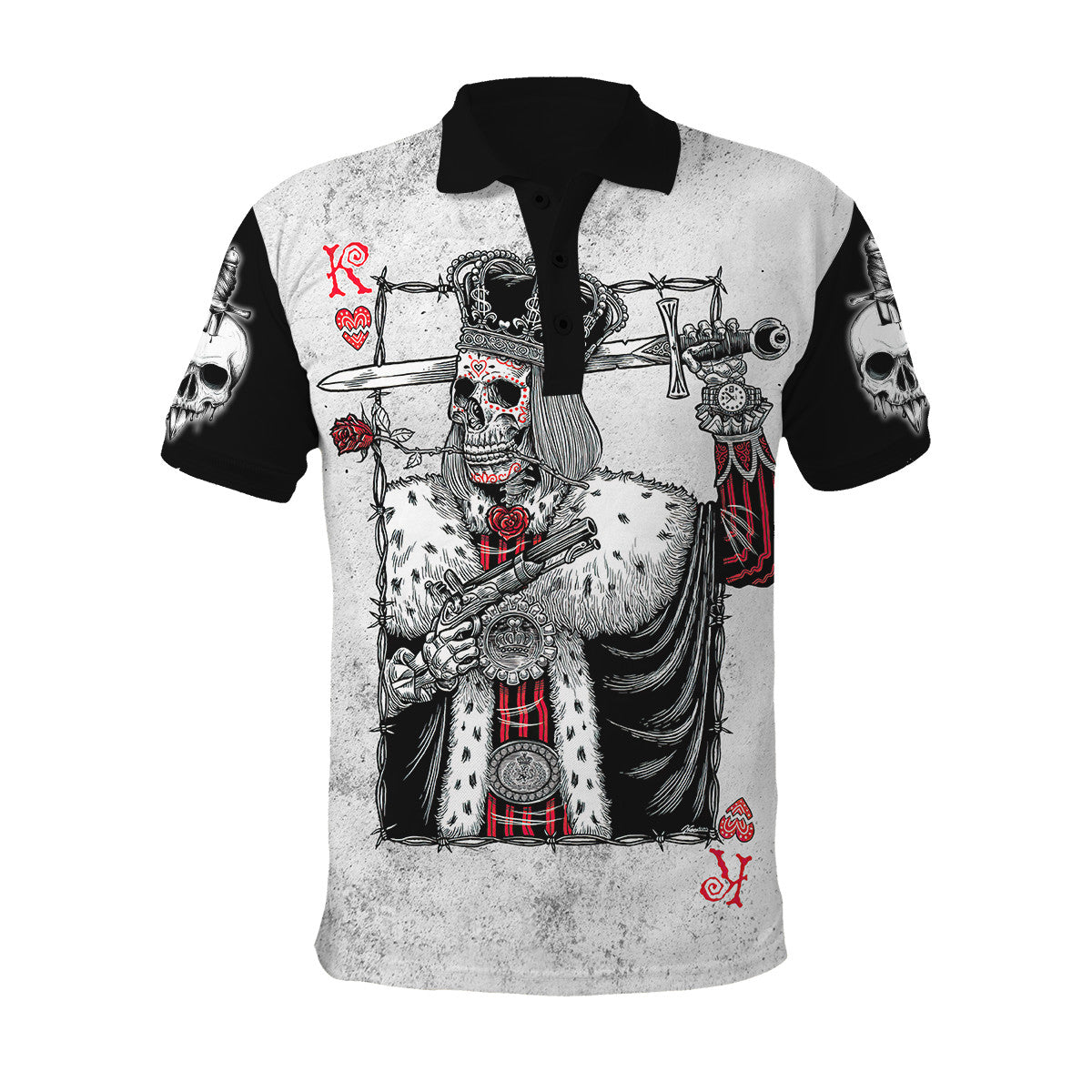 Customize Name King Skulls 3D All Over Printed For Men And Women Shirts AM122025