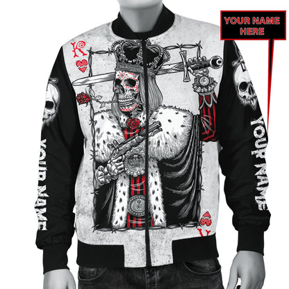 Customize Name King Skulls 3D All Over Printed For Men And Women Shirts AM122025