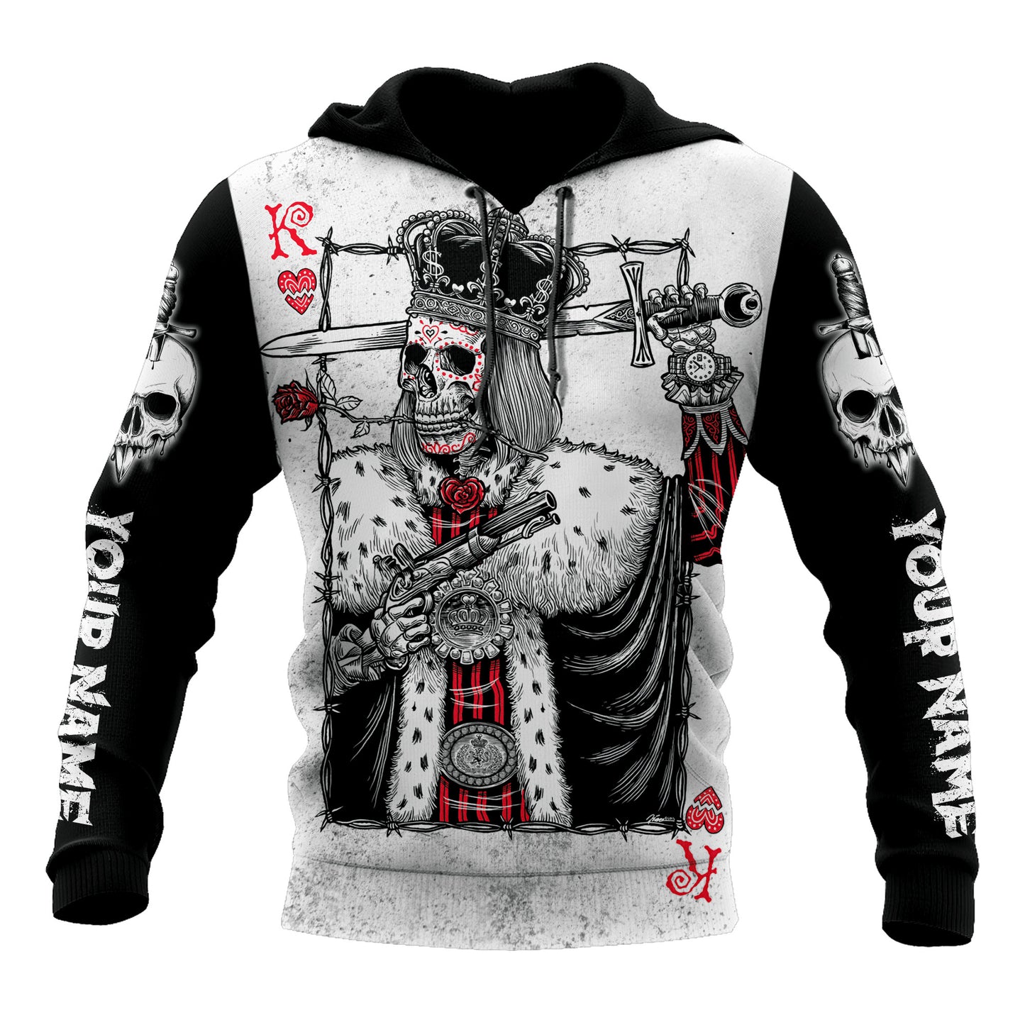 Customize Name King Skulls 3D All Over Printed For Men And Women Shirts AM122025