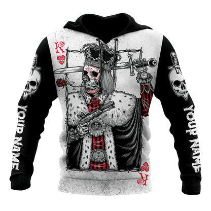 Customize Name King Skulls 3D All Over Printed For Men And Women Shirts AM122025