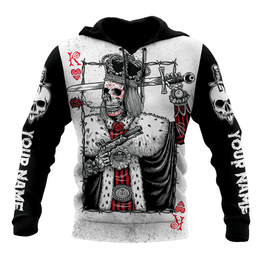 Customize Name King Skulls 3D All Over Printed For Men And Women Shirts AM122025