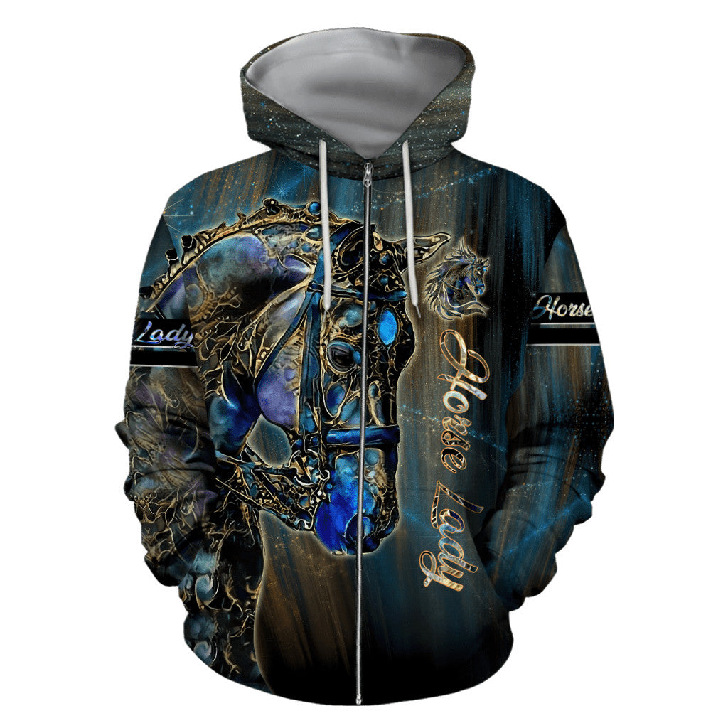 Premium American Quarter Horse Poseidon 3D All Over Printed Hoodie For Men And Women HHT04122002