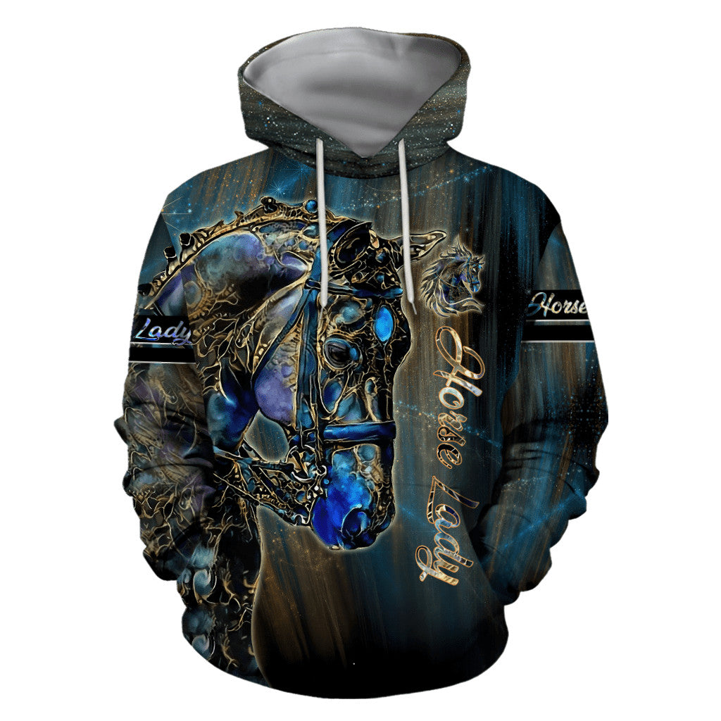 Premium American Quarter Horse Poseidon 3D All Over Printed Hoodie For Men And Women HHT04122002