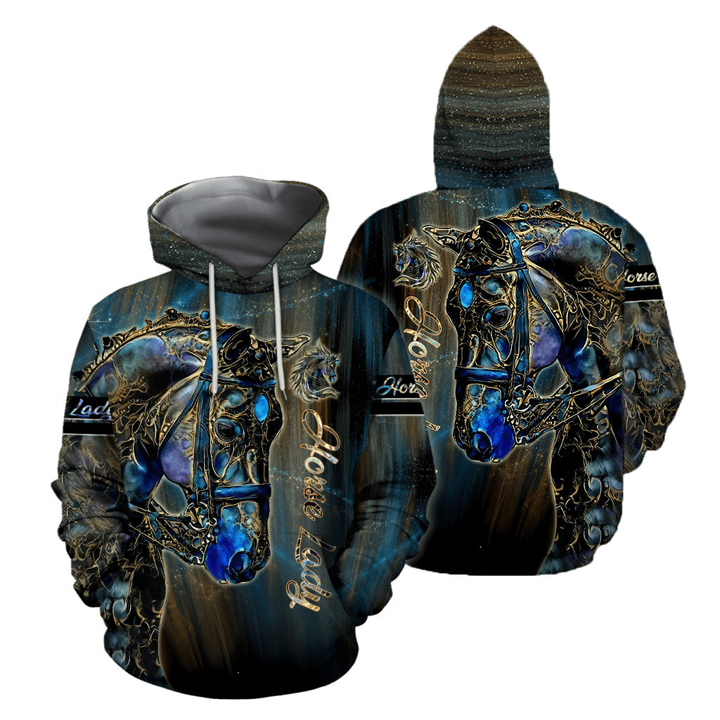 Premium American Quarter Horse Poseidon 3D All Over Printed Hoodie For Men And Women HHT04122002
