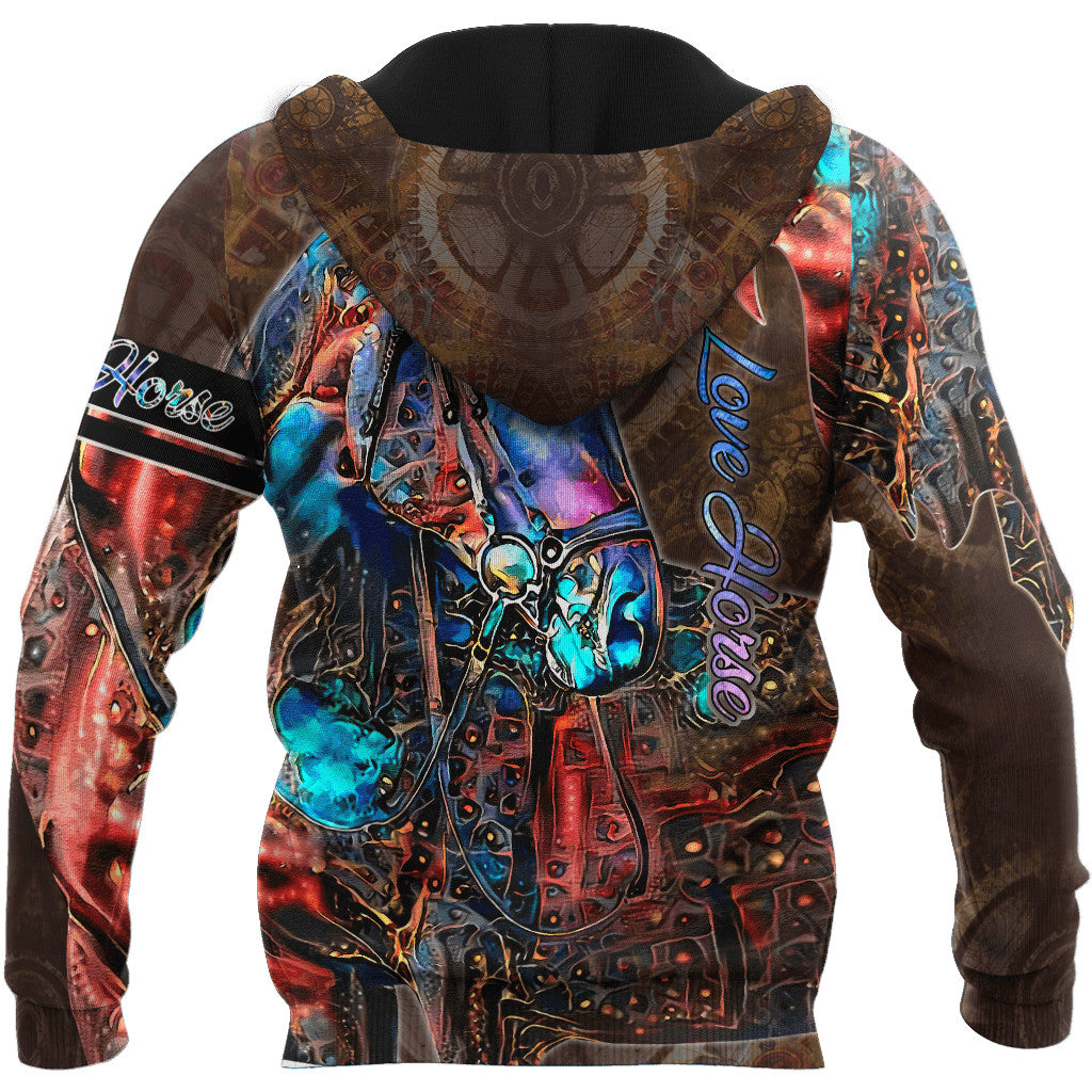 Premium Love Horse 3D All Over Printed Hoodie For Men And Women HHT05122007