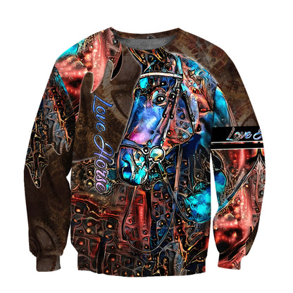 Premium Love Horse 3D All Over Printed Hoodie For Men And Women HHT05122007