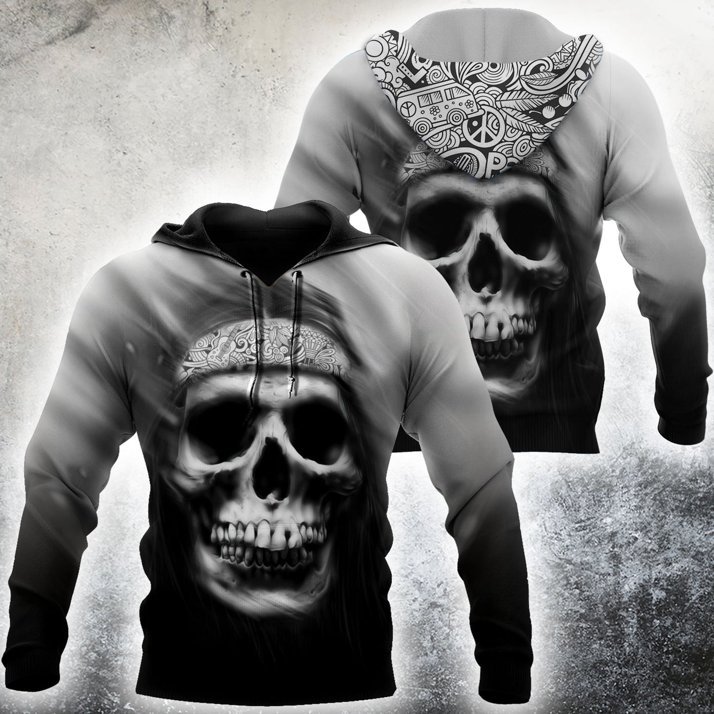 Skull On The Wind 3D All Over Printed For Men And Women Shirts NTN1205202HHND