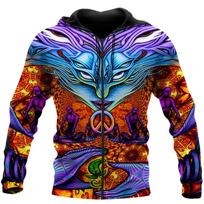 Hippie 3D All Over Printed Unisex Shirts NTN1012202HH