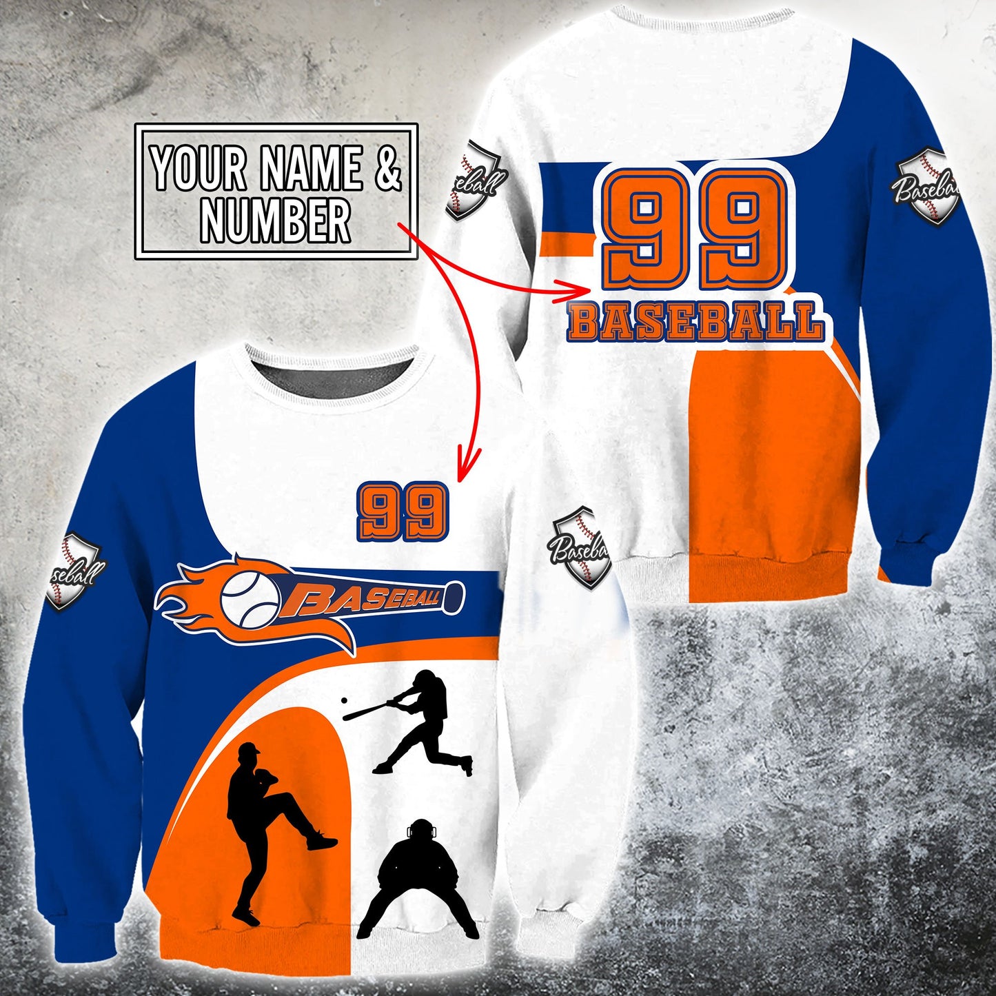 Customize Name & Number Baseball Hoodie Shirts For Men And Women NTN1210204HH