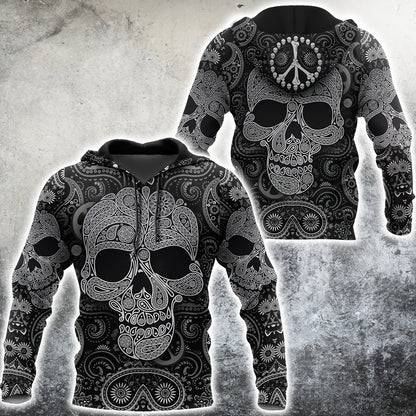 Hippie Skull 3D All Over Printed Unisex Shirts DD1112201HH