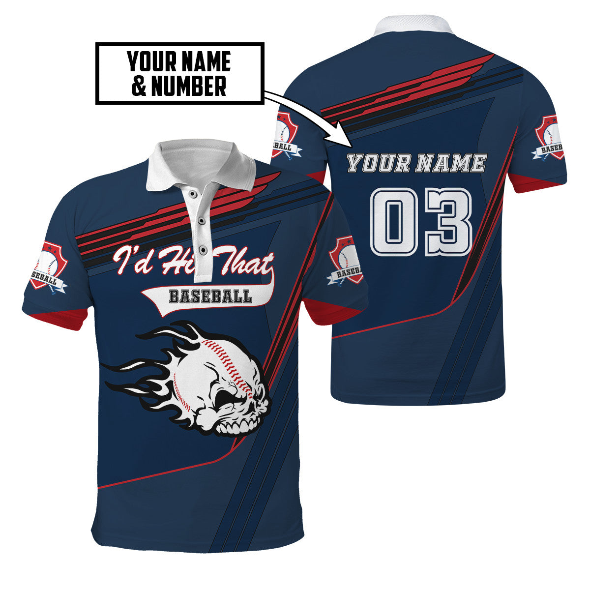 Customize Name & Number Baseball Hoodie Shirts For Men And Women DD1112202HH