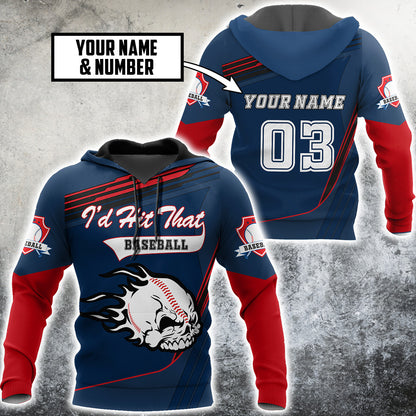 Customize Name & Number Baseball Hoodie Shirts For Men And Women DD1112202HH