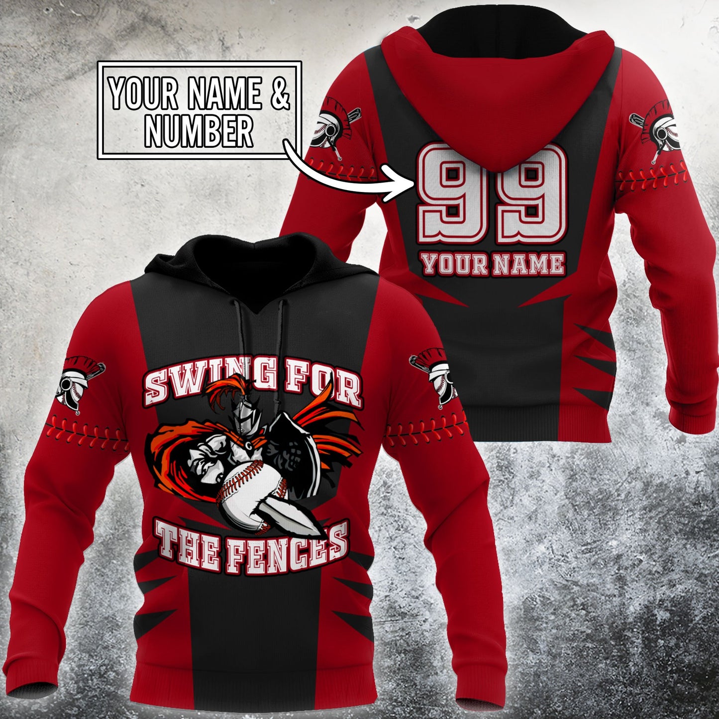 Customize Name & Number Baseball Hoodie Shirts For Men And Women NTN1211202HHND